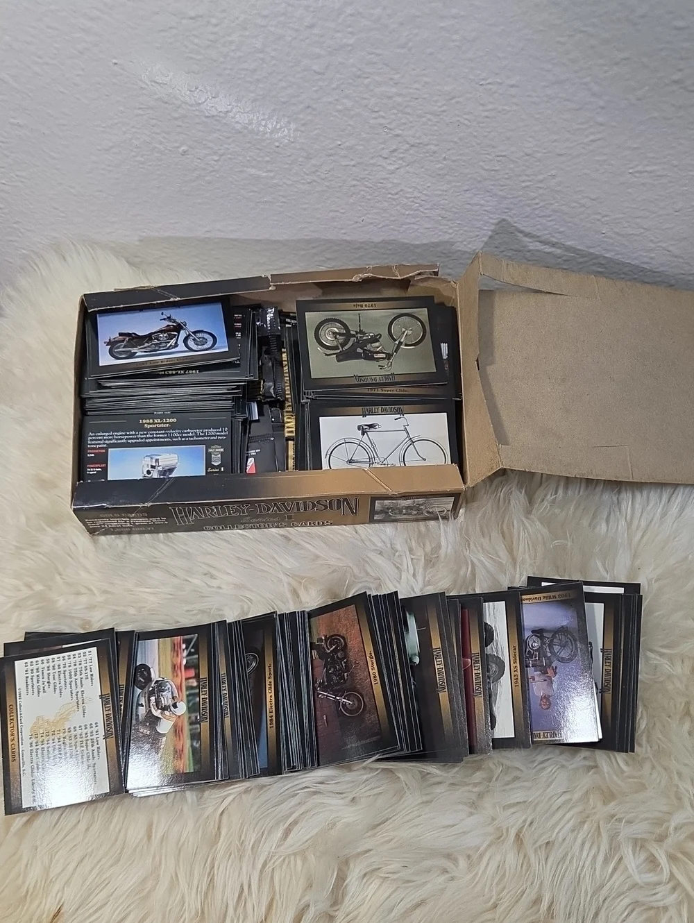 1992 Harley Davidson Series 1 Trading Cards 360 Card Lot Complete 1-100 Set Box